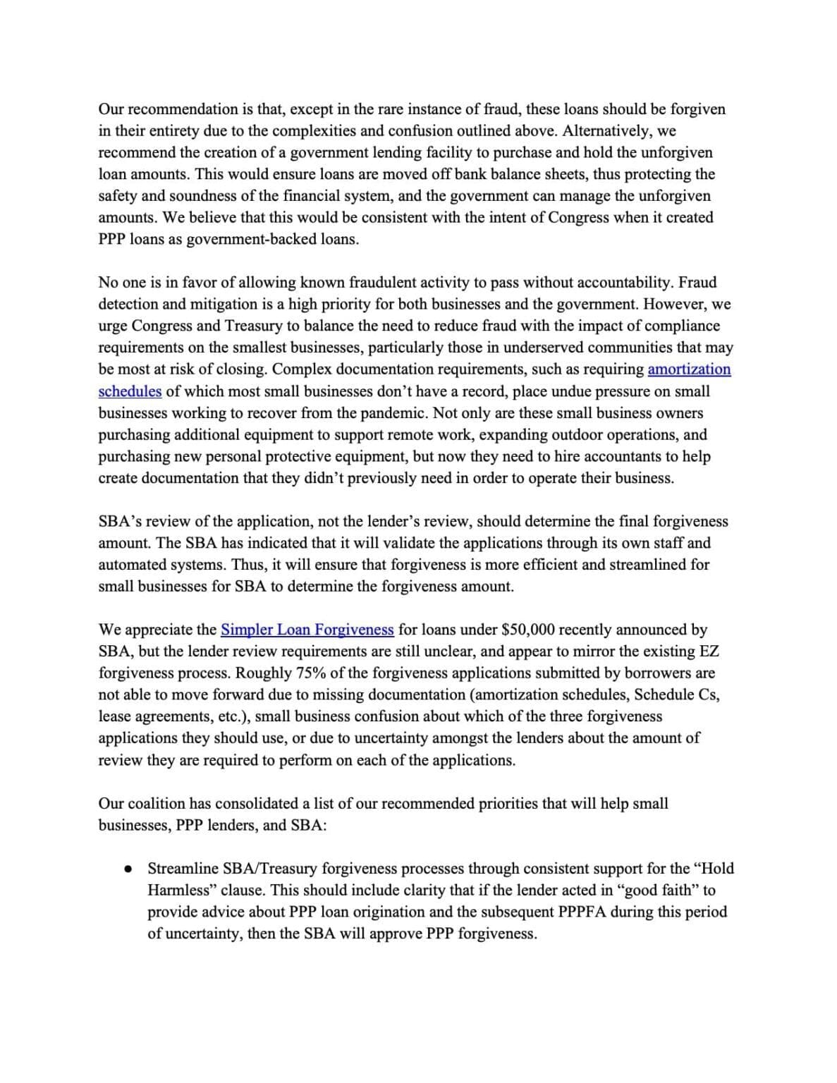 PPPFA Coalition letter to Congress 2020-11-06 - Page 3