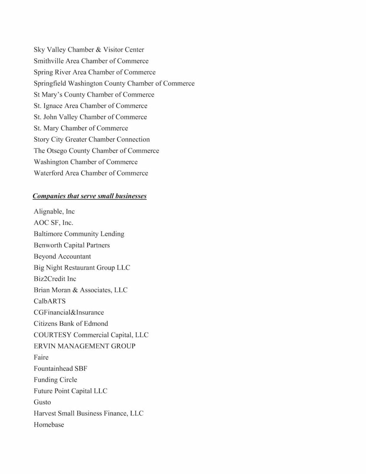 Gusto Joins Letter to Congress Urging Extension of the PPP - page 4/17